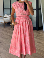 Astoria Floral Top | Coral