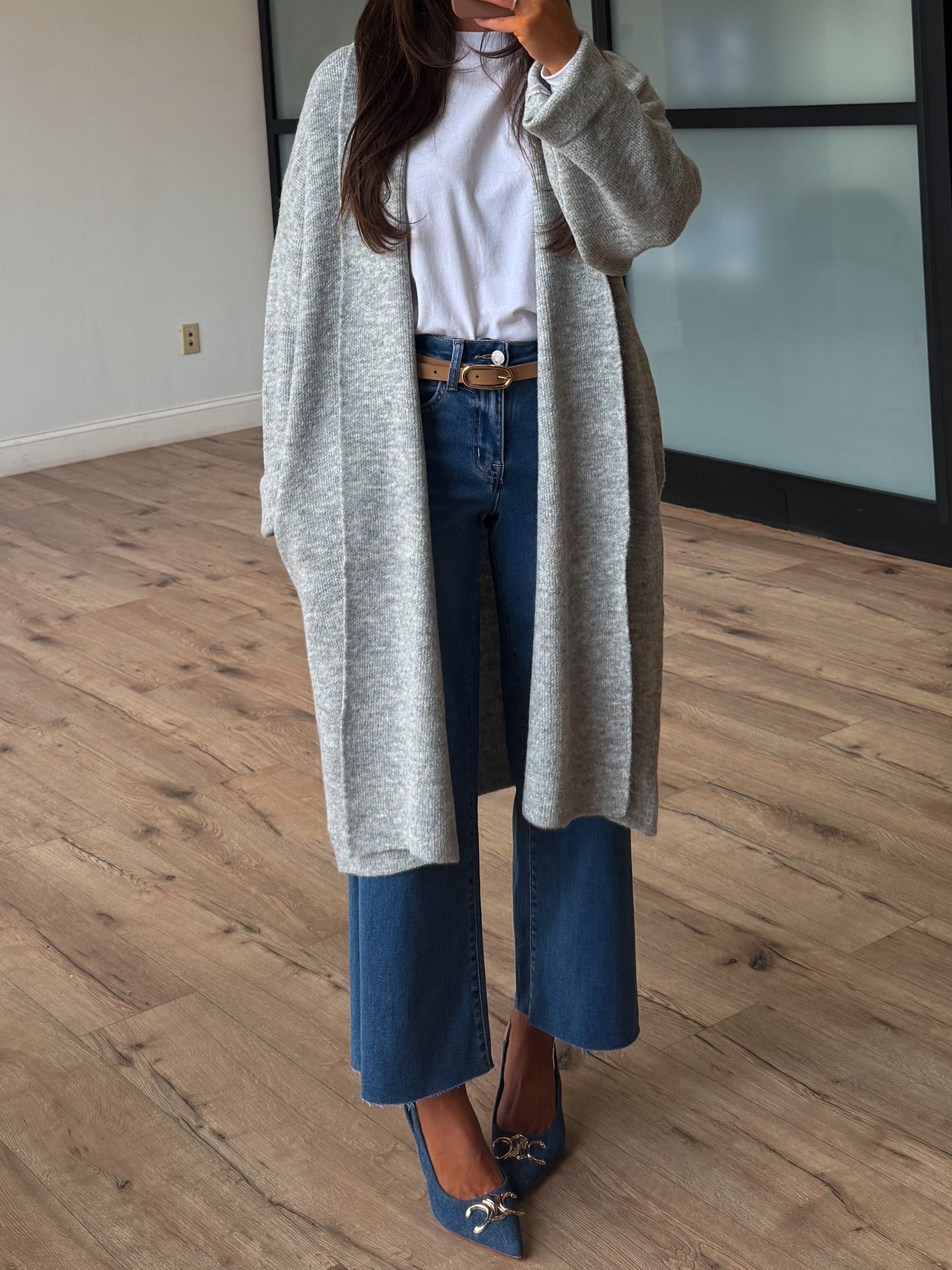 Kleo Longline Cardigan | Grey