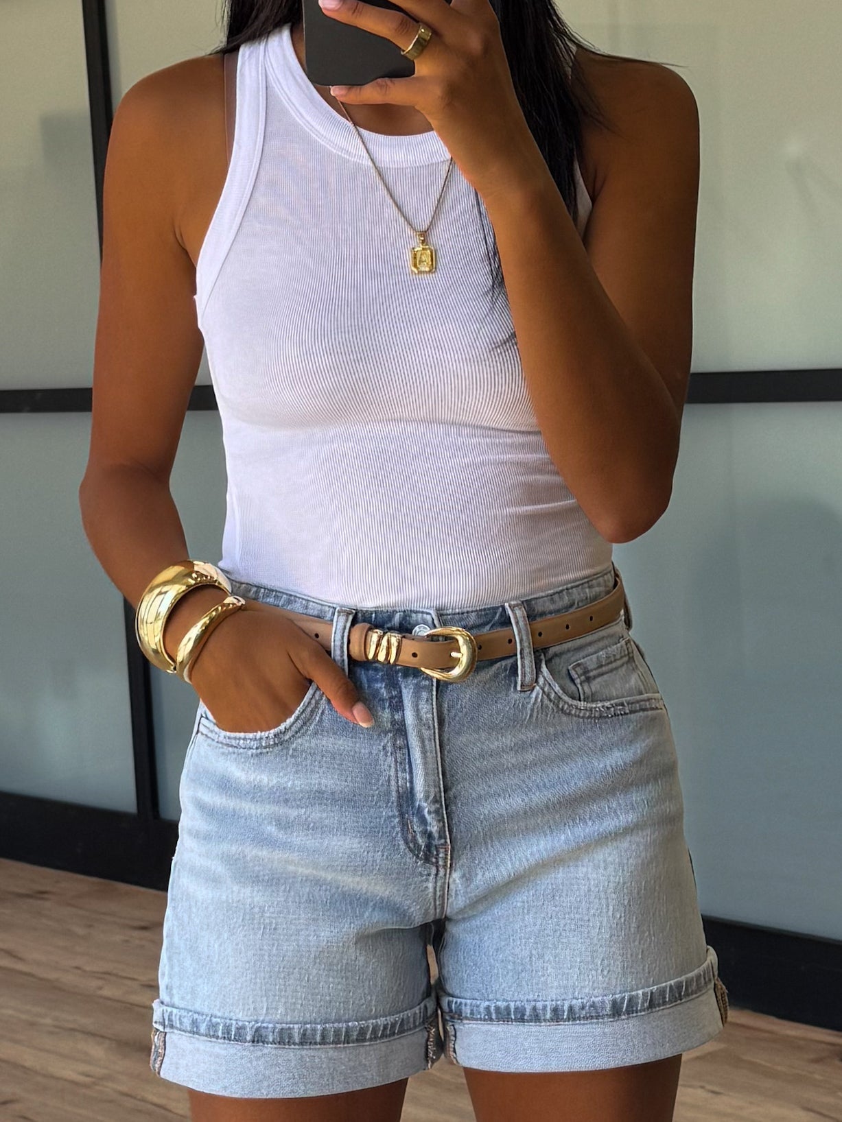 Mom Denim Shorts | +Plus Available