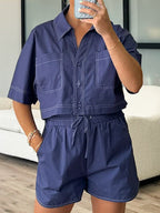 Camden Boxy Top | Navy | FINAL SALE