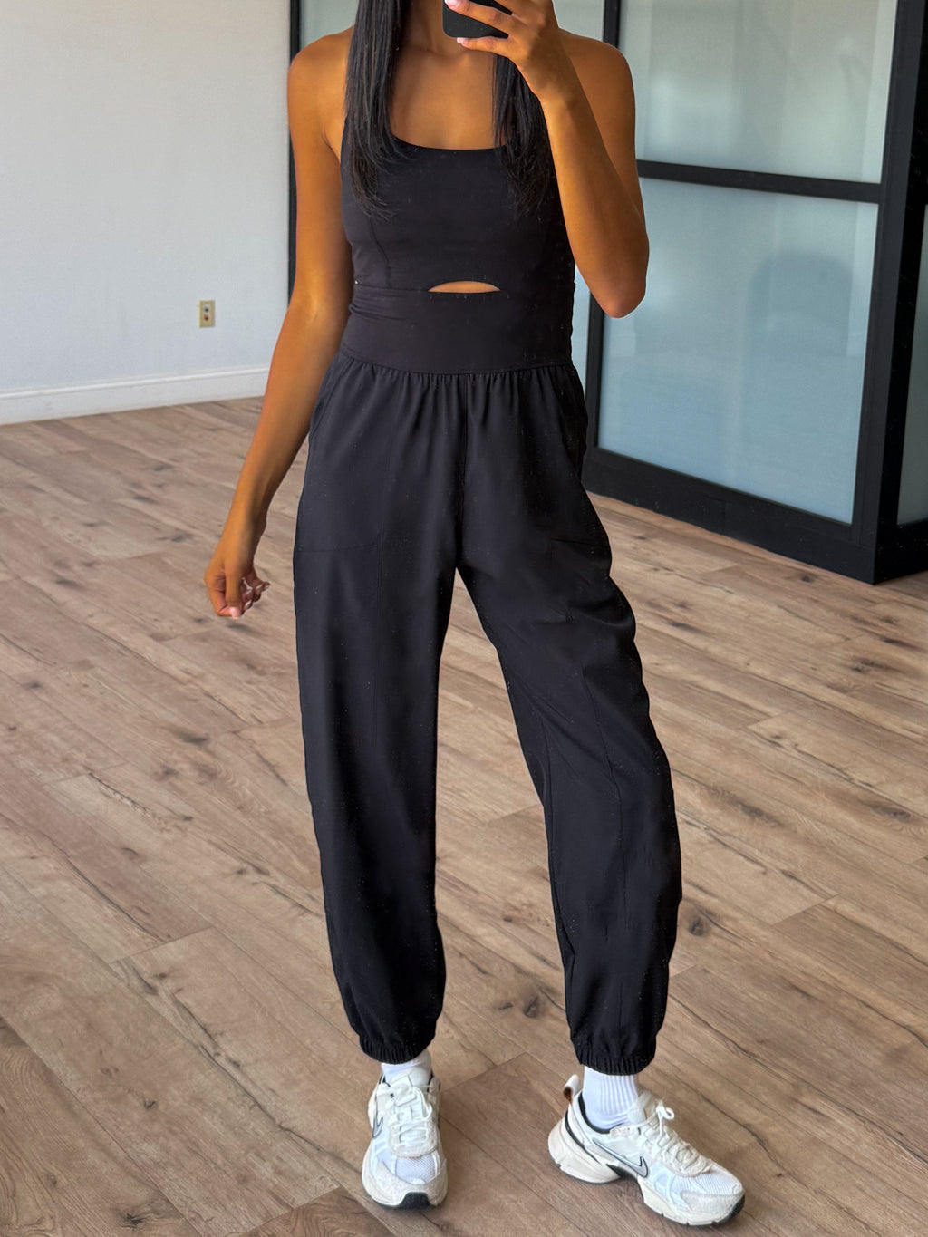 On Track Active Jogger Onesie | Black | +Plus Available