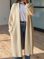 Kleo Longline Cardigan | Vanilla