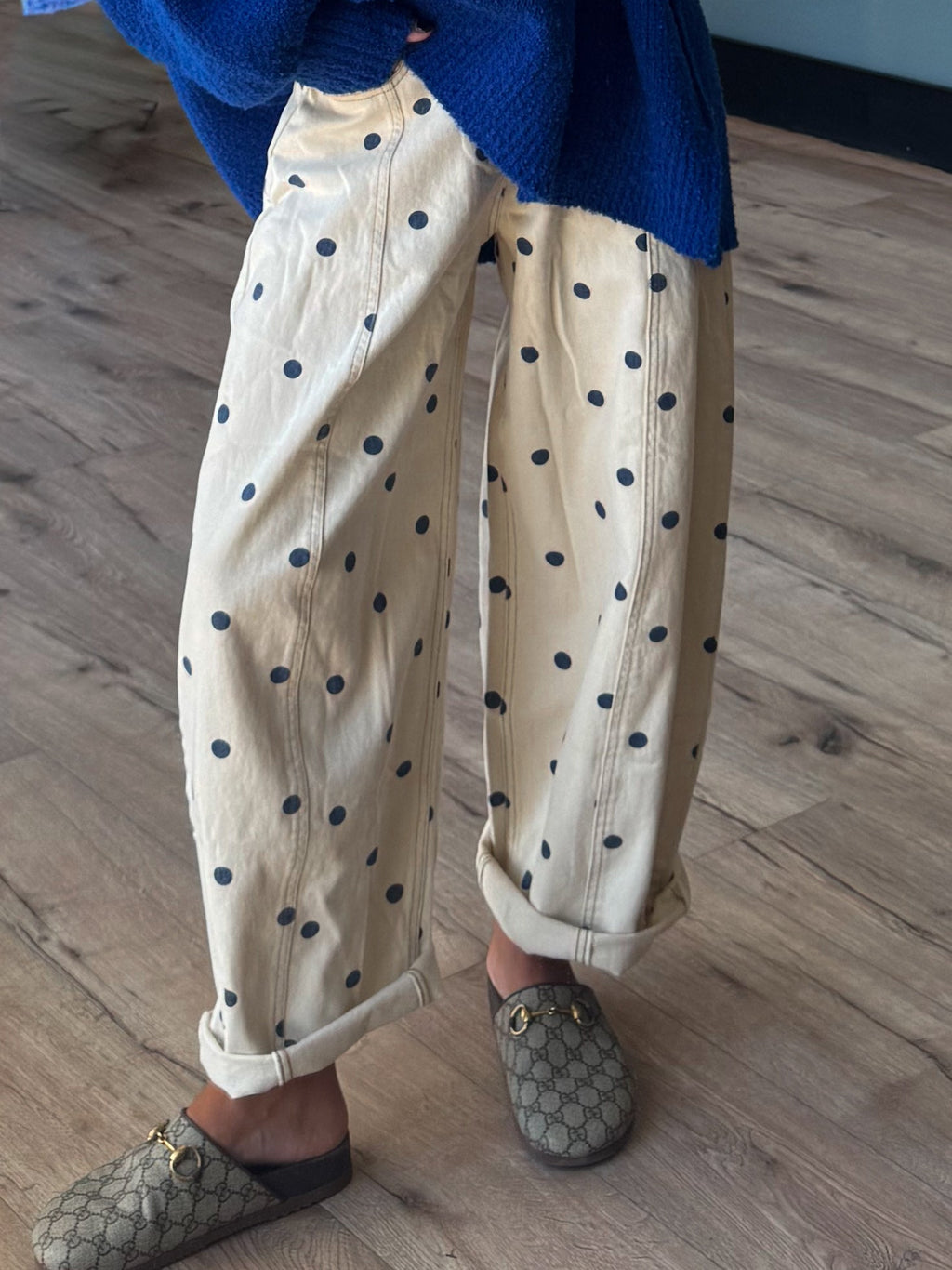 Dottie Barrel Jeans | Navy