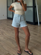 Conley Denim Shorts | Light Wash | +Plus Available