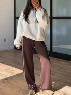 Penelope Crew Pullover | Heather Grey