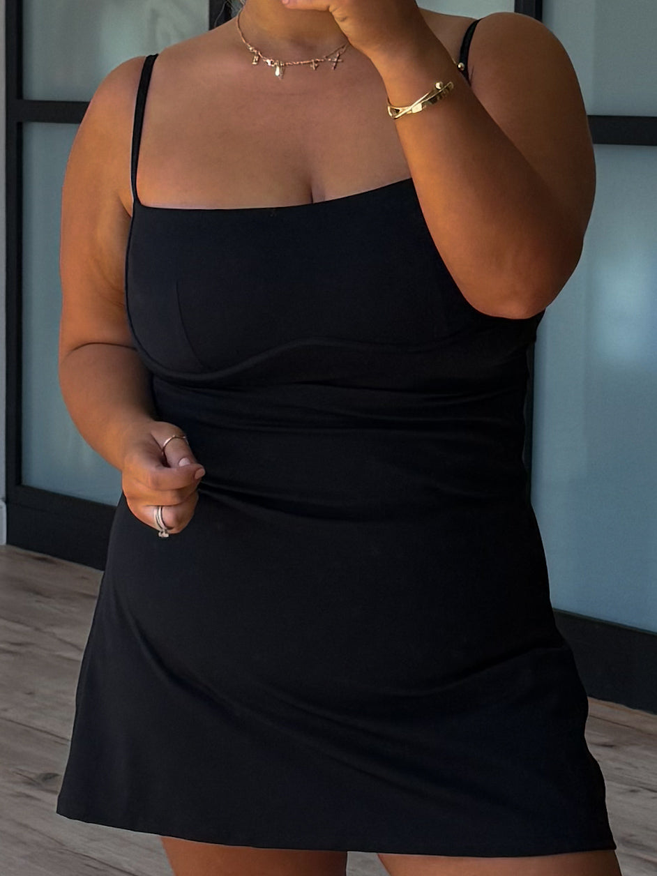 Sweetheart Active Dress | Black