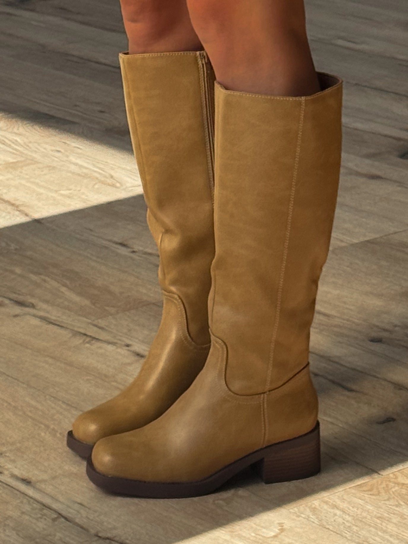 Milla Knee High Boots | Camel