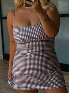 Sweetheart Active Dress | Chocolate Gingham