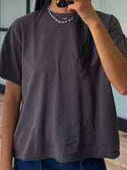 Cotton Washed Tee | Charcoal | +Plus Available | RESTOCK