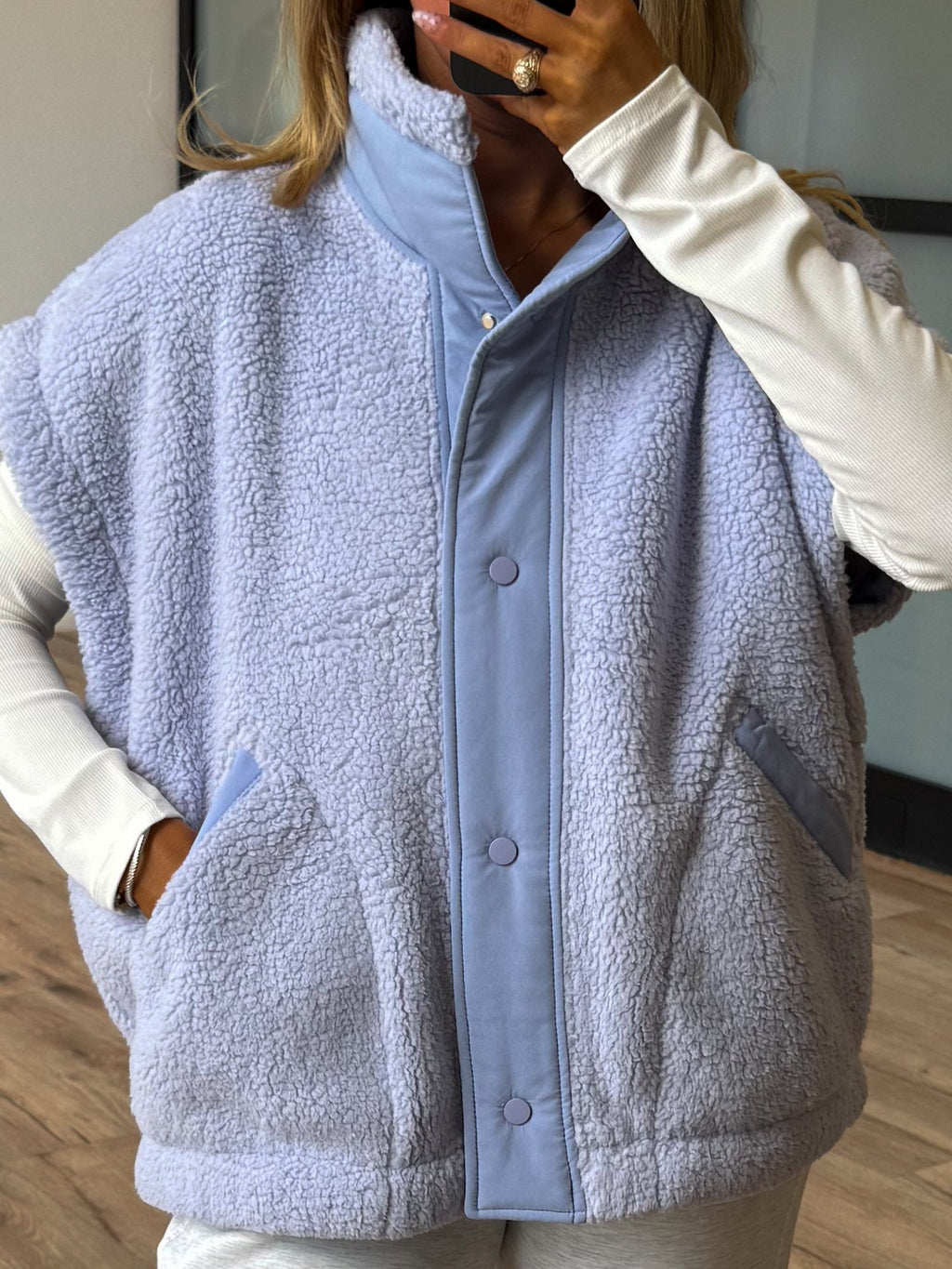 Scout Fleece Vest | Periwinkle | +Plus Available