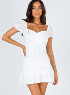 Mikail Mini Dress White