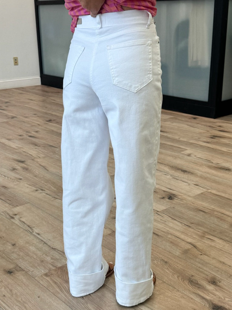 Timeless Cuff Jeans | White