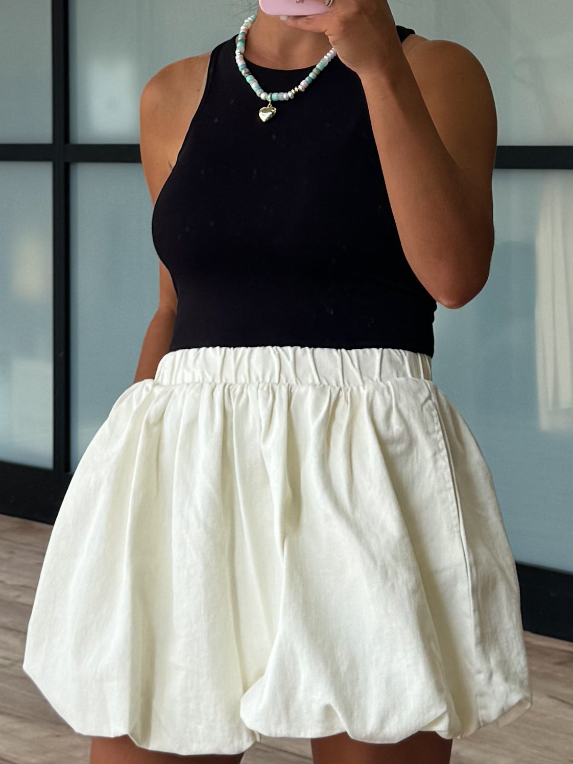 Gisella Bubble Skirt | Cream