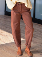 Onset Cropped Barrel Pants | Cocoa