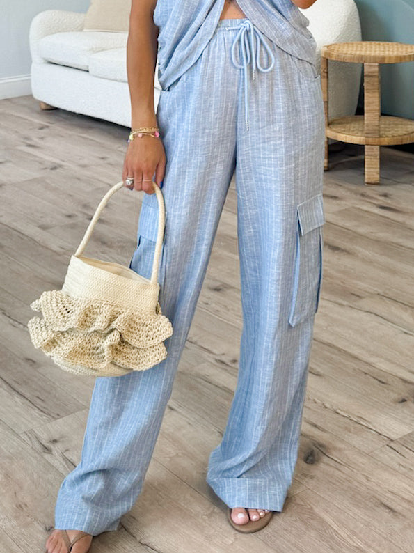 Ruffle Bucket Bag | Ivory