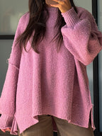 Lev Textured Sweater | Dusty Mauve | +Plus Available