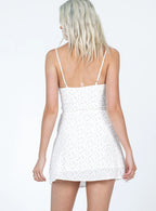 Jaye Mini Dress White/Pink