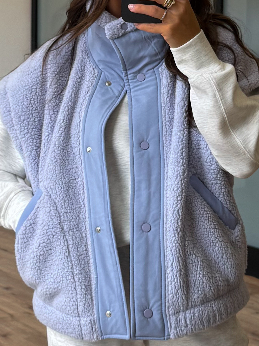 Scout Fleece Vest | Periwinkle | +Plus Available