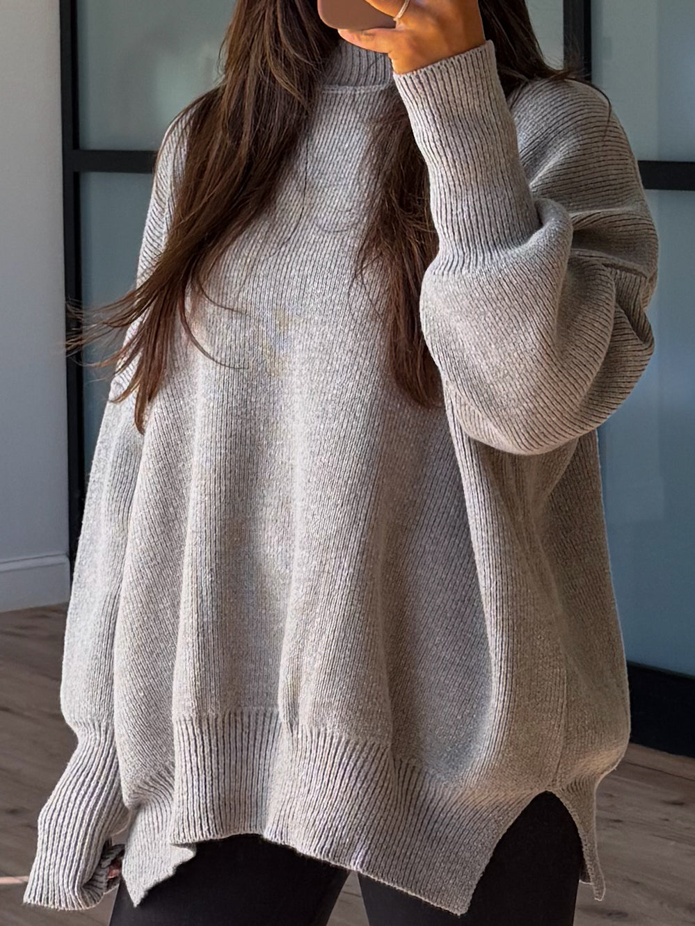 Bookclub Oversized Sweater | Grey | +Plus Available | RESTOCK