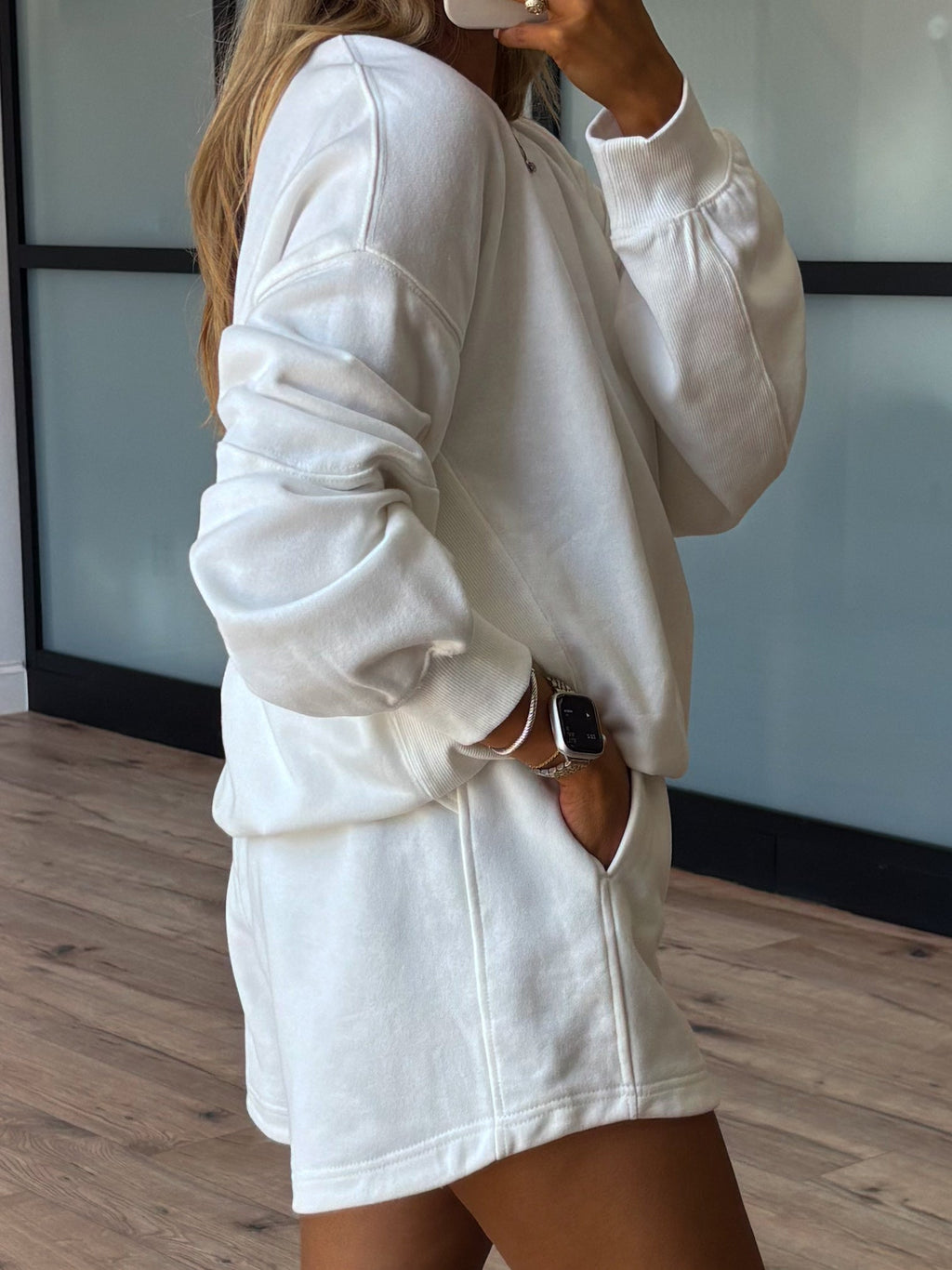 Streetside Lounge Shorts | White