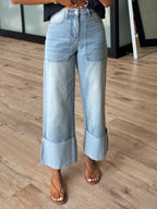 Libby Cuff Pants | Denim