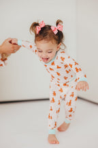 Kids Love You Beary Much Two-Piece Set | Blue | Tiny Talulah | FINAL SALE