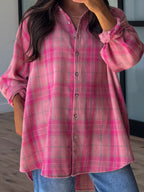 Rosy Ridge Plaid Button-Down | +Plus Available