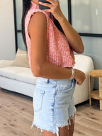 Bridget Cowl Sweater Vest | Orange | FINAL SALE