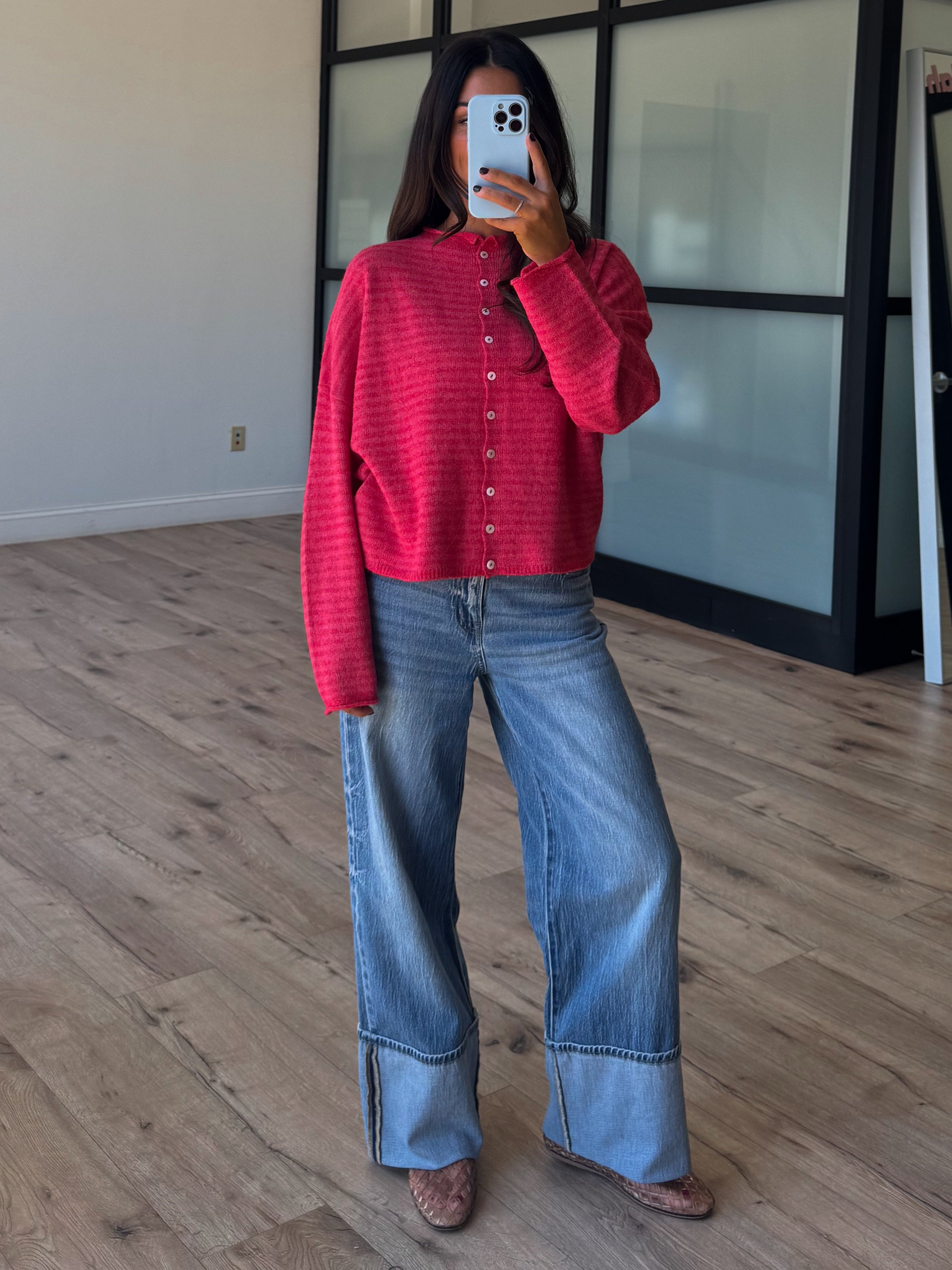 Your Turn Cuffed Jeans