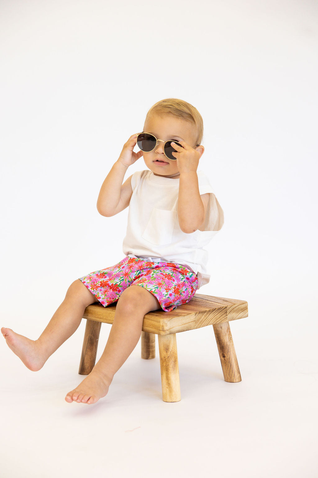 Wild Poppy Swim Trunks | Tiny Talulah | FINAL SALE