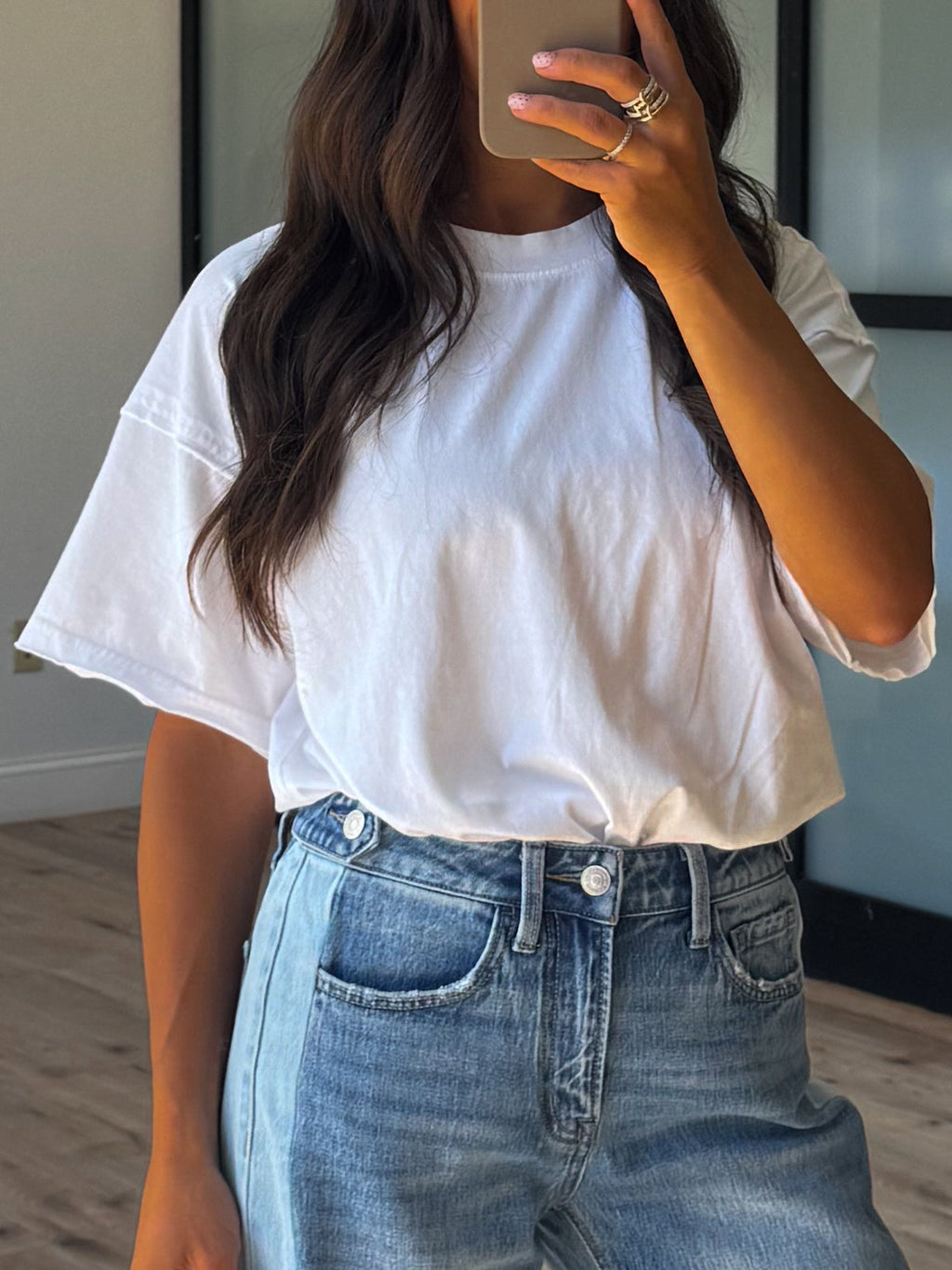 Cotton Washed Tee | White | +Plus Available