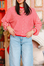 Isla Cardigan | Mini Striped Cherry