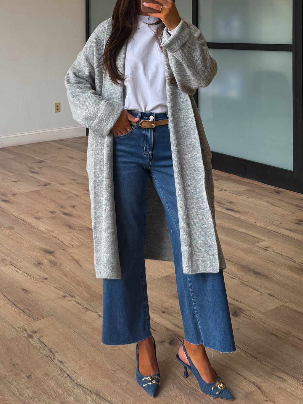 Kleo Longline Cardigan | Grey