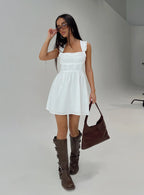 Mochi Mini Dress White