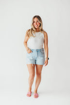 Relay Ribbed Tank Bodysuit | Ivory | FINAL SALE