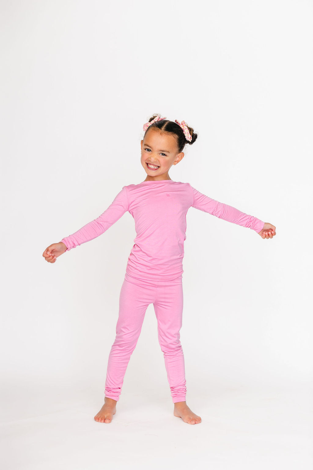 Kids Pink Poppy Two-Piece Set | Tiny Talulah | FINAL SALE