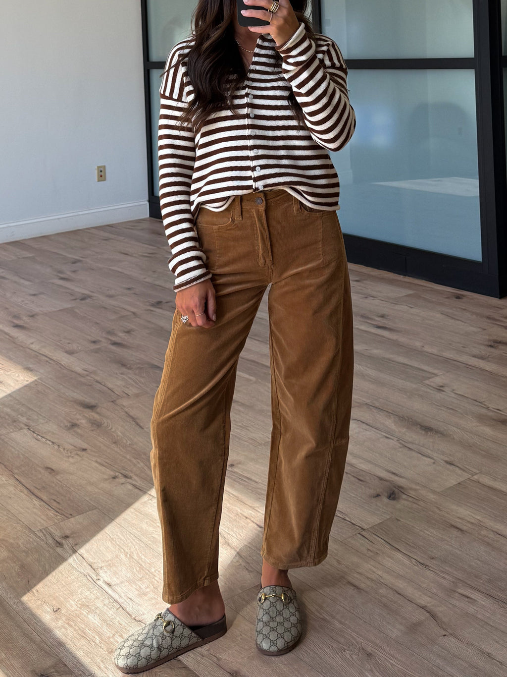 Reign Corduroy Barrel Pants