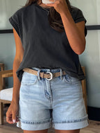 Mom Denim Shorts | +Plus Available