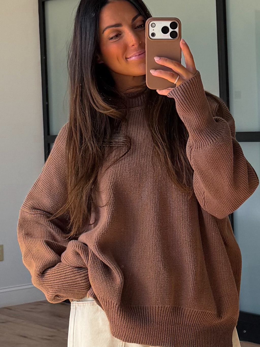 Bookclub Oversized Sweater | Cocoa | +Plus Available