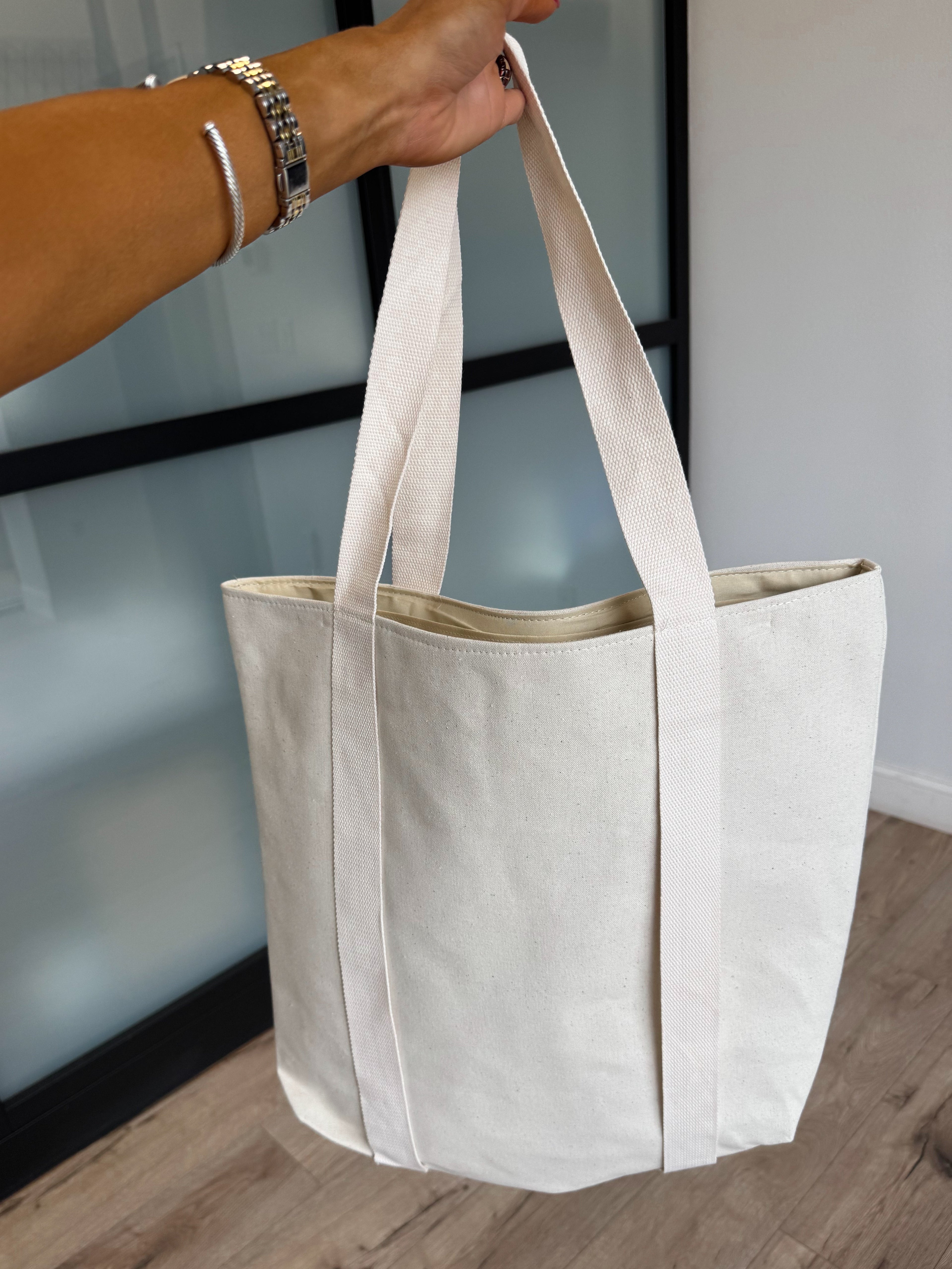 Hat Carrier Tote Bag | Ivory