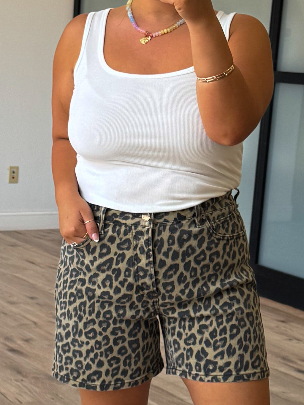 Night Hunt Leopard Shorts | +Plus Available