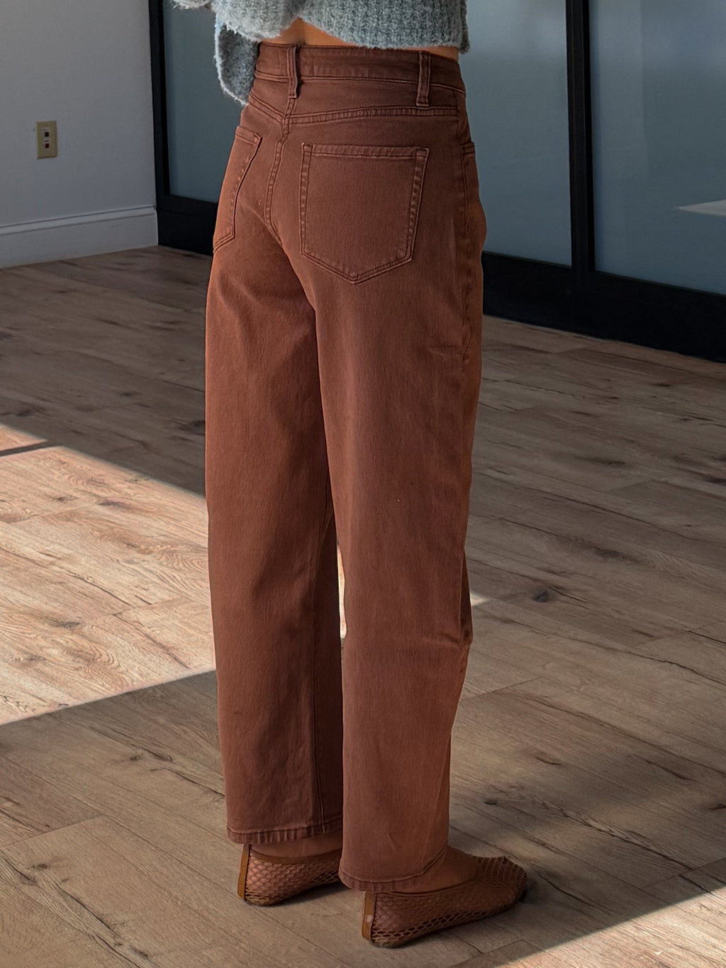 Onset Cropped Barrel Pants | Cocoa