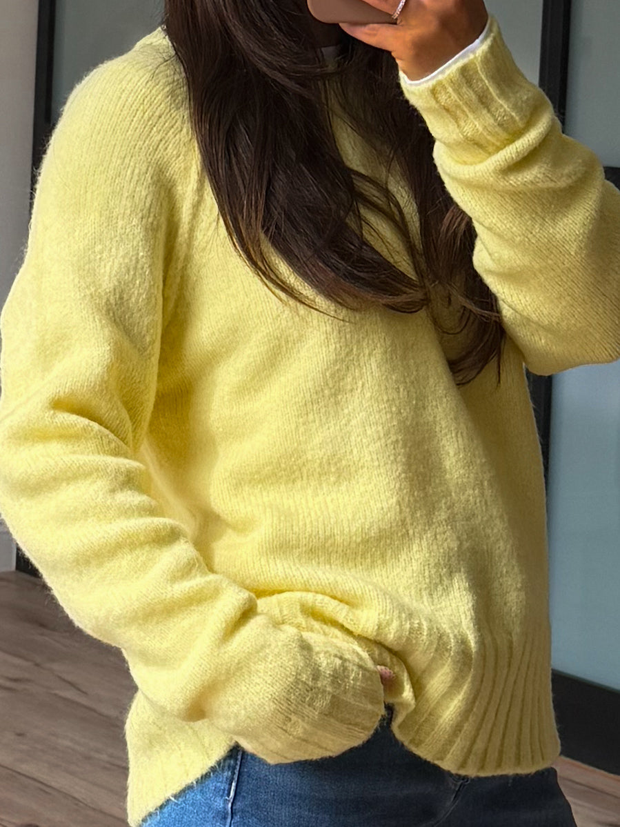 Lemon Drop Knit Sweater