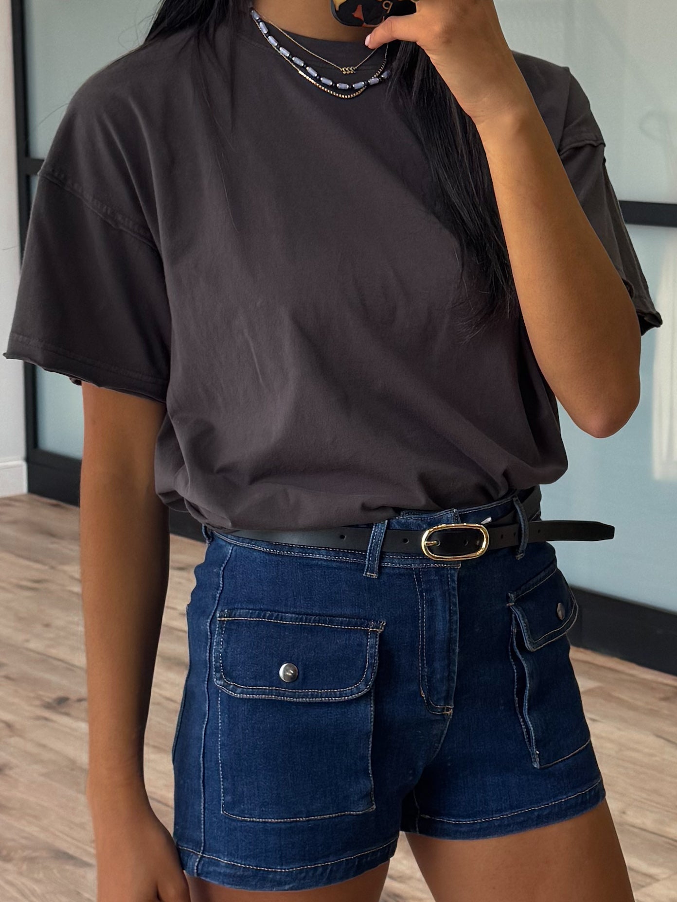 Skylar Denim Cargo Shorts | +Plus Available