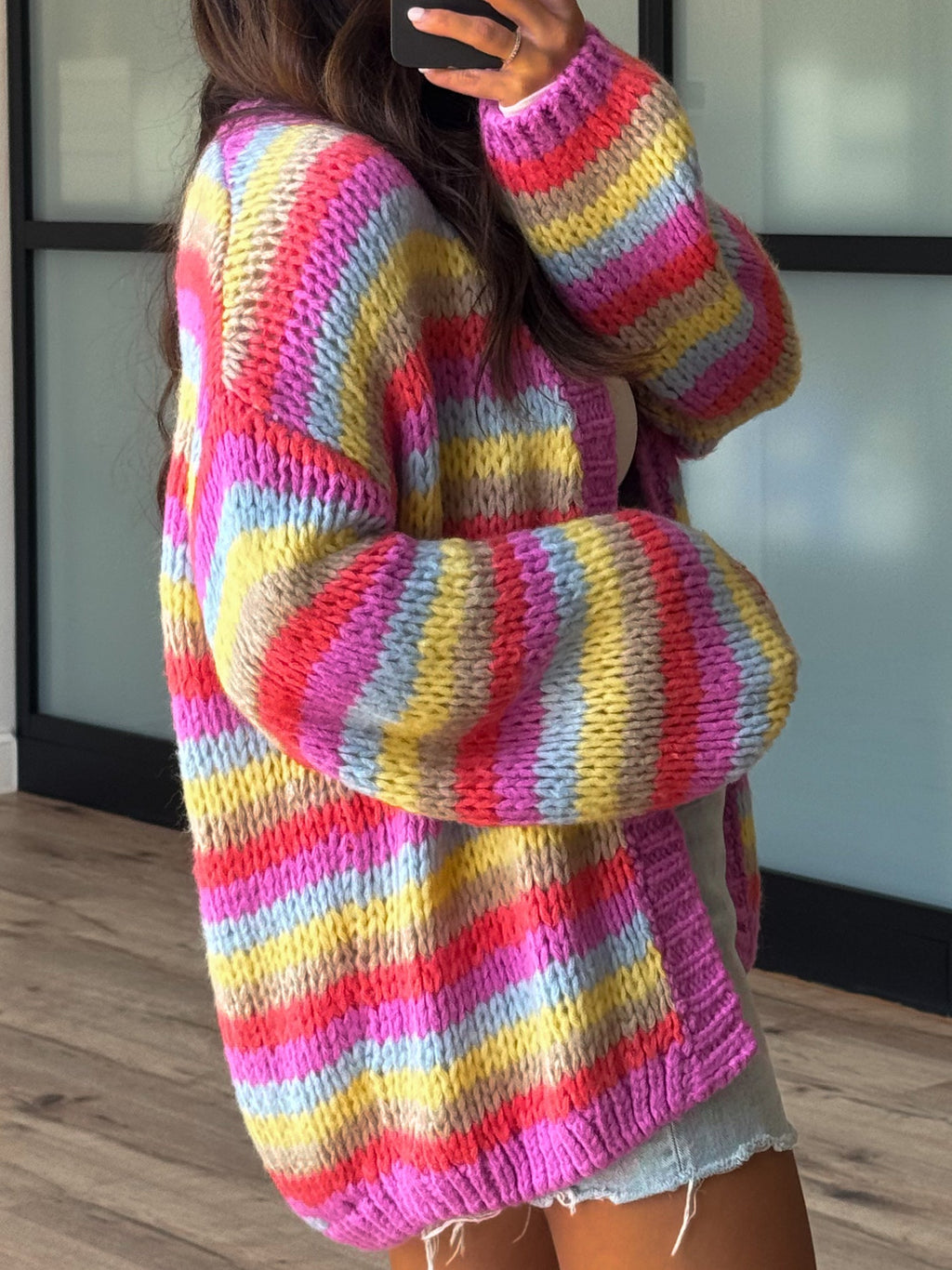 Bold Strokes Knit Cardigan | Sunlit Orchid | +Plus Available