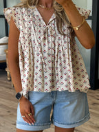 First Impression Flutter Top | Ivory | +Plus Available | FINAL SALE