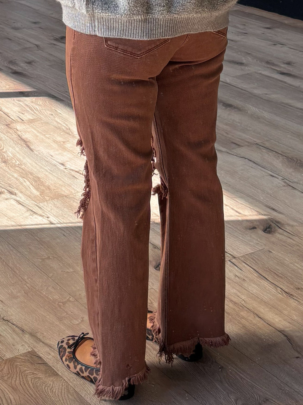 Revolt Distressed Jeans | Mocha | +Plus Available | FINAL SALE