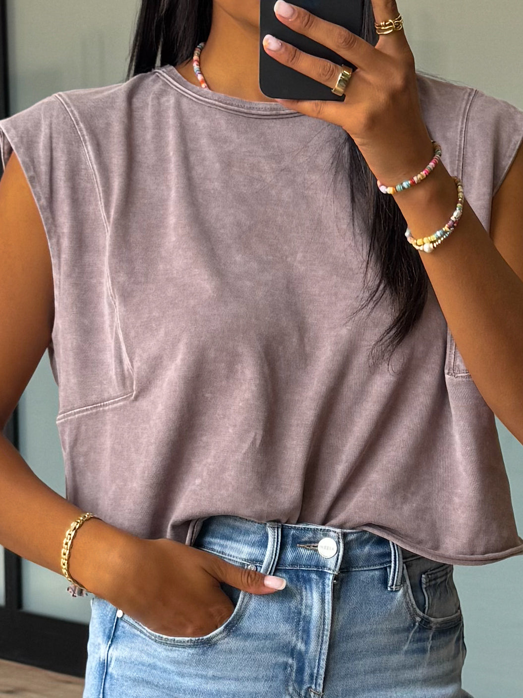 Marlee Muscle Tee | Mocha