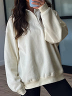 Astor Polo Henley Pullover | Ivory