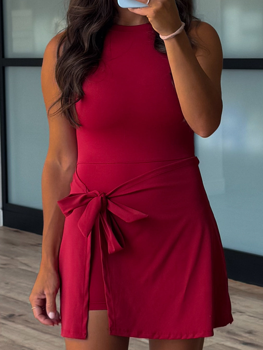 Aveline Active Wrap Romper | Wine